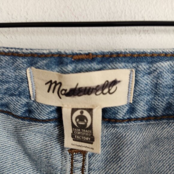 Ladies SZ 28 Madewell Blue Curvy Dean Straight-Leg Jean - Picture 6 of 6
